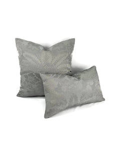 11" x 19.5" F. Schumacher Colette in the color Charcoal Lumbar Pillow Cover