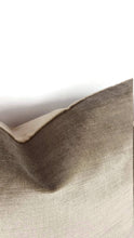 Load image into Gallery viewer, Pindler Firenze in the color Travertine Velvet Pillow Cover
