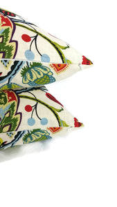 Covington Wilmington Red Floral Pillow Cover