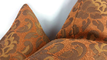 Load image into Gallery viewer, 14&quot; x 20&quot; Rust/Brown Floral Vintage Lumbar Pillow Cover
