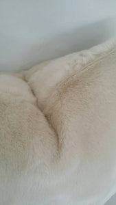 Bewitching in the color Cream - Kravet Faux Fur Pillow Cover