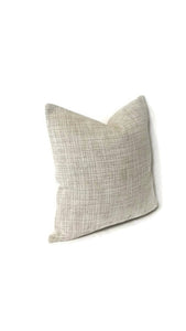 Lee Jofa White/grayish tan stripe chenille pillow cover