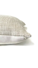 Load image into Gallery viewer, Lee Jofa White/grayish tan stripe chenille pillow cover
