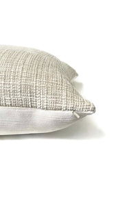 Lee Jofa White/grayish tan stripe chenille pillow cover