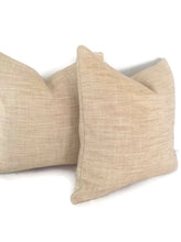 Load image into Gallery viewer, Natural Tan Cotton Pillow Cover
