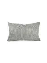 Load image into Gallery viewer, 11&quot; x 19.5&quot; F. Schumacher Colette in the color Charcoal Lumbar Pillow Cover
