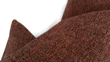 Load image into Gallery viewer, J.F. Fabrics Ajax in Burgandy/Red Textured Weave Pillow Cover
