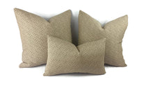 Load image into Gallery viewer, Kravet Smart Tan and Cream Fretwork Pillow Cover
