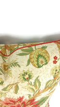 Load image into Gallery viewer, Gramercy Cassis Floral in Rust, Ivory, and Green Pillow Cover
