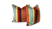 Load image into Gallery viewer, Kravet Couture Rainbow Stripe Velvet Pillow Cover
