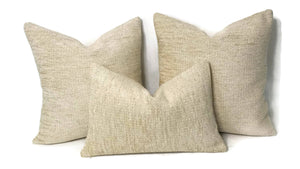 Schumacher Crafton Chenille in the color Cornsilk Pillow Cover