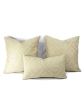 Load image into Gallery viewer, F. Schumacher L&#39;Orient Fret in the color Ecru Pillow Cover
