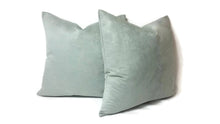 Load image into Gallery viewer, Light Mint Faux Suede Pillow Cover
