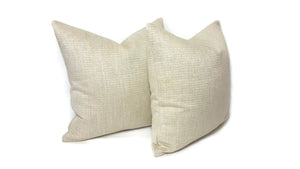 Casamance Mineral in the color Uni Cream Pillow Cover