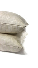 Load image into Gallery viewer, Casamance Mineral in the color Uni Cream Pillow Cover
