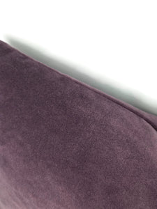 12" x 20" Dark Purple Velvet Pillow Lumbar Cover