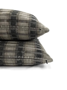 S. Harris Rocket Stripe in the colorway Platinum Pillow Cover