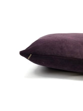 Load image into Gallery viewer, 12&quot; x 20&quot; Dark Purple Velvet Pillow Lumbar Cover
