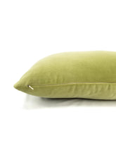 Load image into Gallery viewer, 11.5&quot; x 20&quot; Kravet Versailles Velvet Apple Green Lumbar Pillow Cover
