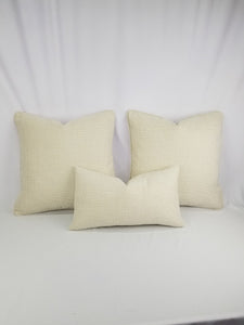 Kravet Couture Surface Matters in the color Vanilla Pillow Cover