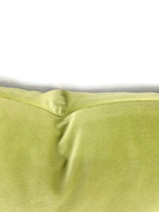 11.5" x 20" Kravet Versailles Velvet Apple Green Lumbar Pillow Cover