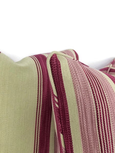 Manuel Canovas Lunel in the color Prune with Self-Welt Pillow Cover