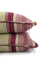 Manuel Canovas Lunel in the color Prune with Self-Welt Pillow Cover