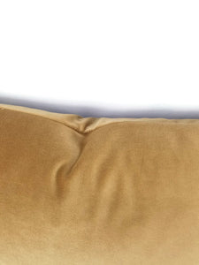 12" x 20" F. Schumacher Gainsborough Velvet in Mocha Lumbar Pillow Cover - Solid Spice Brown Velvet Rectangle Pillow Cover