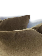 Load image into Gallery viewer, Mohair Velvet in the color Dark Wood Brown Pillow Cover - 20&quot; x 20&quot;
