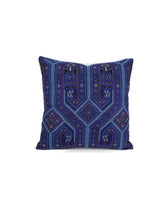 Load image into Gallery viewer, Beacon Hill Niu Fret in the color Lapis Pillow Cover
