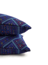 Load image into Gallery viewer, Beacon Hill Niu Fret in the color Lapis Pillow Cover
