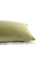 Load image into Gallery viewer, 11.5&quot; x 20&quot; F. Schumacher Gainsborough Velvet in Sage Lumbar Pillow Cover - Solid Sage Green Velvet Rectangle Cushion Cover
