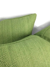 Load image into Gallery viewer, F. Schumacher Villis Strie in the color Emerald Pillow Cover
