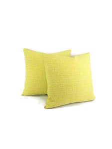 Raoul Textiles - Perada in Chartreuse Linen Screen Print Pillow Cover