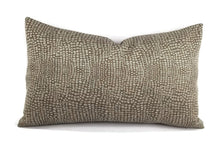 Load image into Gallery viewer, 12&quot; x 20&quot; Maxwell Mecca in the color Stucco Silver Lumbar Pillow Cover
