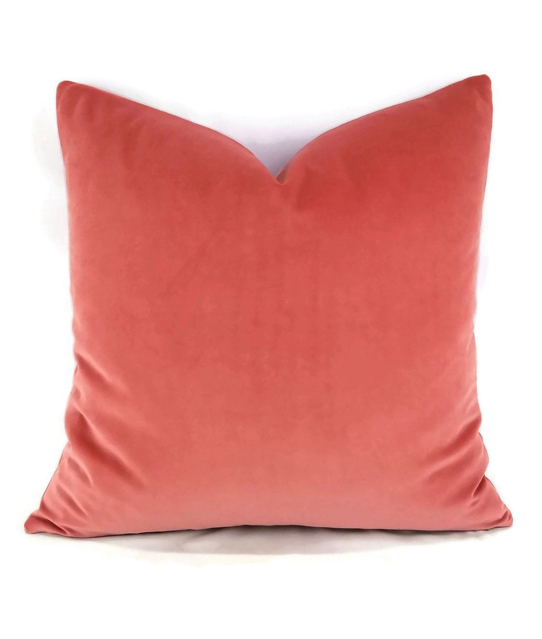 Kravet Versailles Velvet Coral Pink Pillow Cover