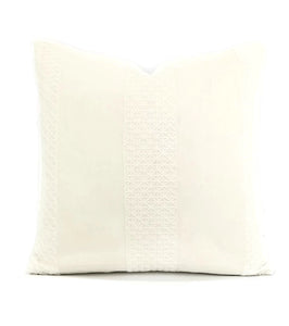 F. Schumacher Charmant in the color Ivory Pillow Cover