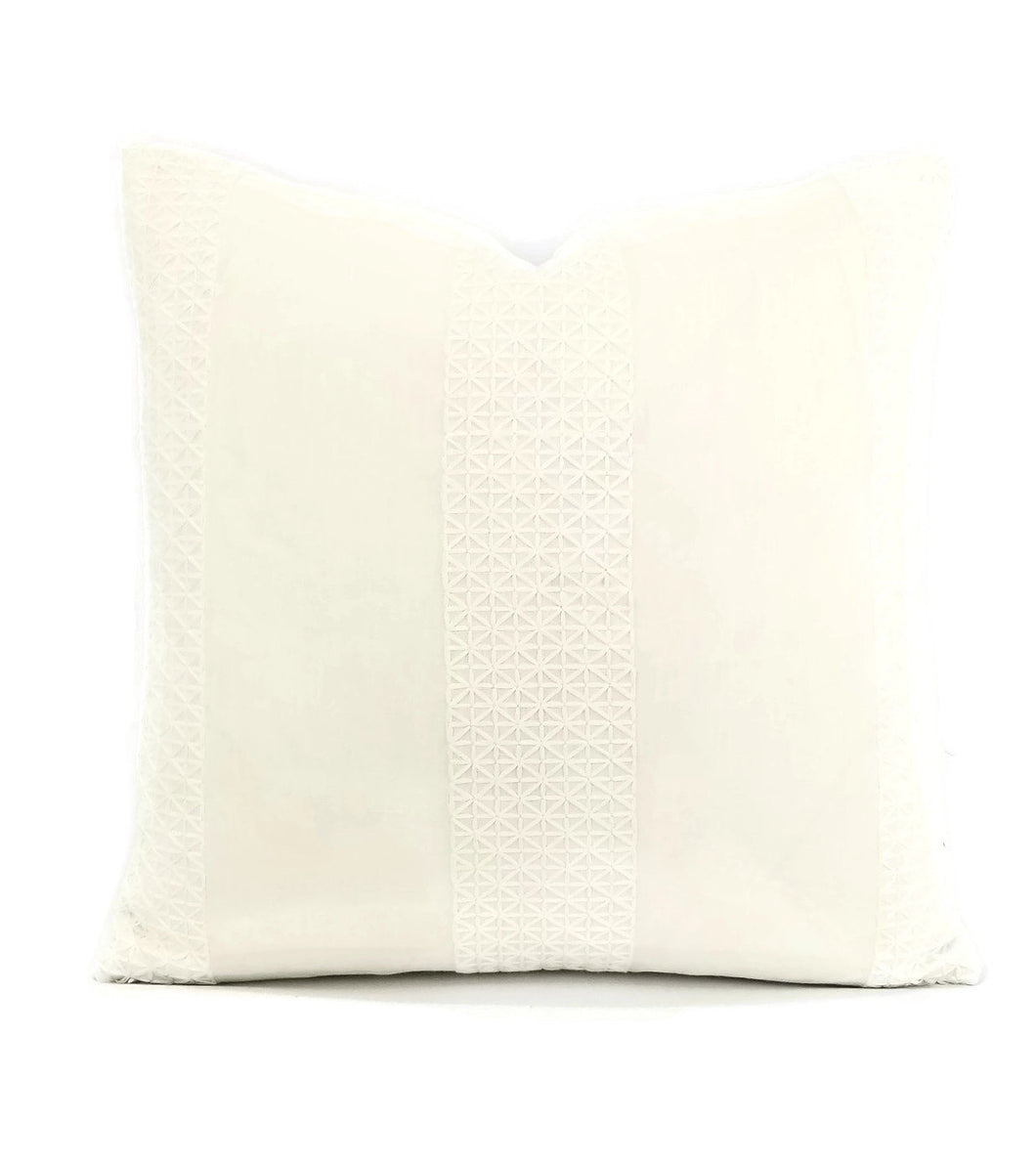 F. Schumacher Charmant in the color Ivory Pillow Cover