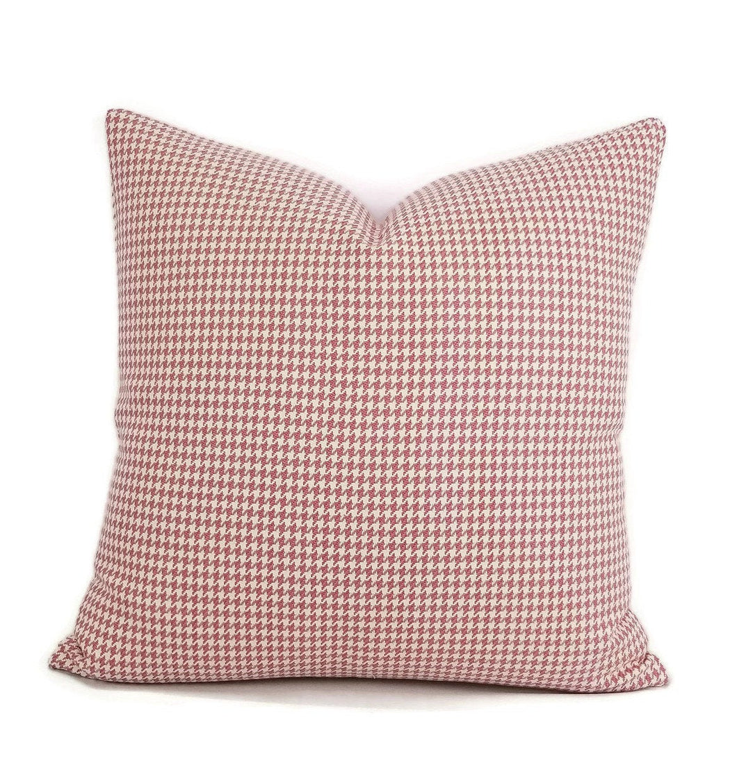 Mauve Pink and White Mini Houndstooth 20