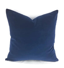 Load image into Gallery viewer, Kravet Royal Blue Velvet Pillow Cover - Ready to Ship
