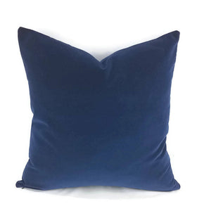 Kravet Royal Blue Velvet Pillow Cover - Ready to Ship