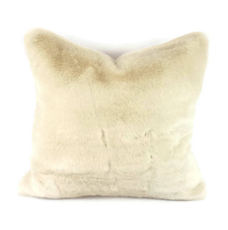 Bewitching in the color Cream - Kravet Faux Fur Pillow Cover