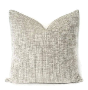 Lee Jofa White/grayish tan stripe chenille pillow cover