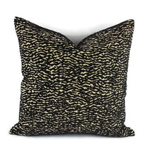 Load image into Gallery viewer, Manuel Canovas - Cowtan and Tout Zebris Black Velvet and Cream Pillow Cover
