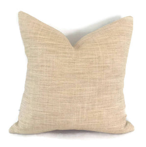 Natural Tan Cotton Pillow Cover