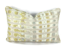 Load image into Gallery viewer, 14.5&quot; x 22&quot; Donghia Frolic in the color Mist Lumbar Pillow Cover
