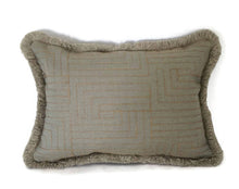 Load image into Gallery viewer, 22&quot; x 16&quot; Kravet Ropework in the color Hazel Lumbar Pillow Cover
