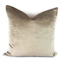 Load image into Gallery viewer, Pindler Firenze in the color Travertine Velvet Pillow Cover
