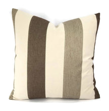 Load image into Gallery viewer, Dark Gray, Gray, and Light Gray Wide Stripe Pillow Cover - 20&quot; x 20&quot;
