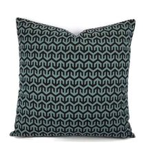 Load image into Gallery viewer, Holly Hunt Anchors Aweigh in Turqs and Caicos Accent Pillow Cover - 20&quot; x 20&quot;
